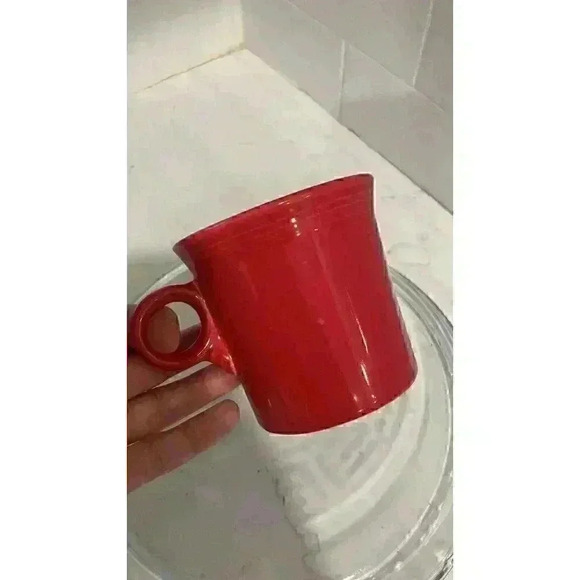 Fiesta Scarlet Red Coffee Tea Mug Cup ~ Homer Laughlin USA ~ Fiestaware - Picture 6 of 7